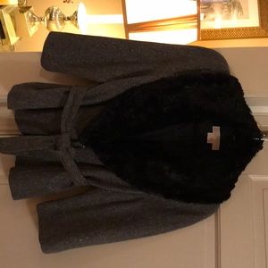 Silver Threaded Fur Collar Michael Kors Blazer